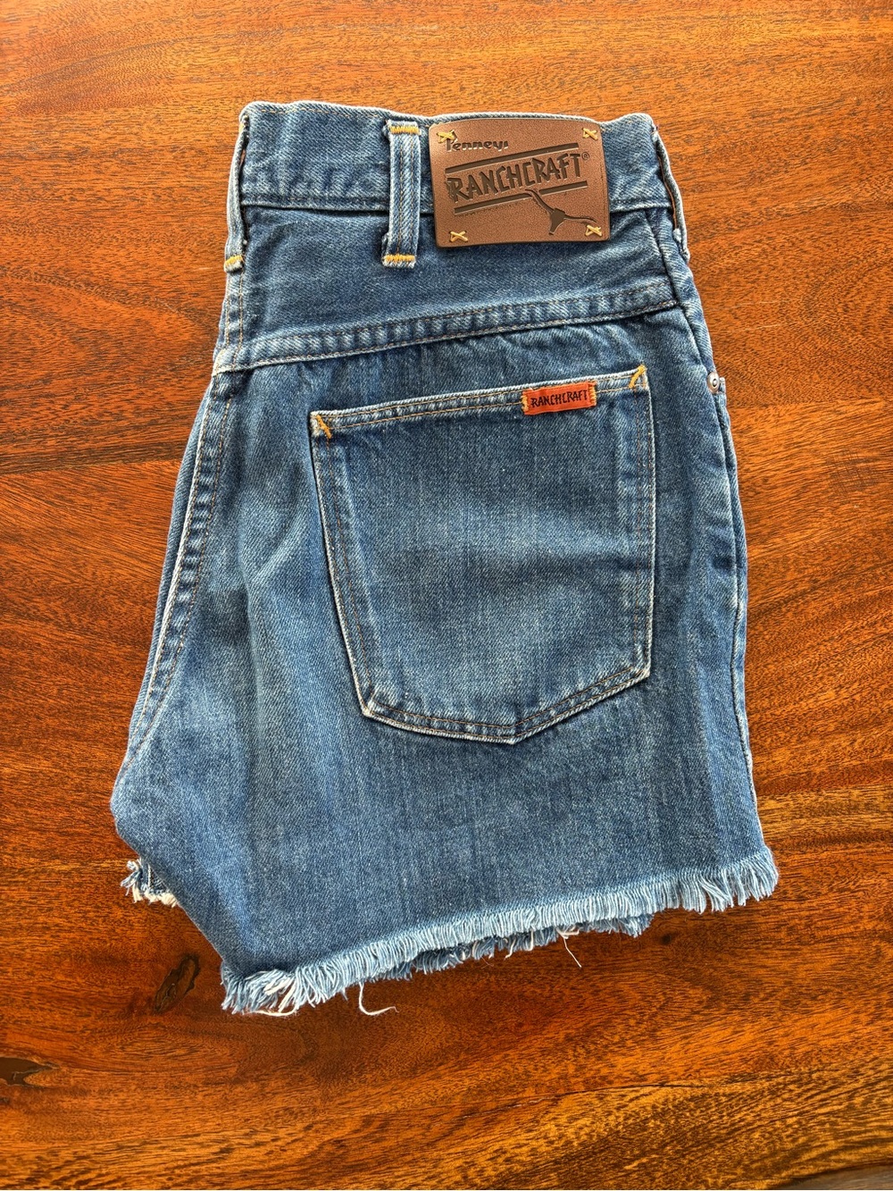 Vintage 1970’s JCPenney RANCHCRAFT Cut Off High Rise Jean Denim Shorts 26 27